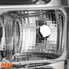 For 2015-2017 F150 Halogen Projector Chrome Headlamp Tube Parking w/LED Low Beam
