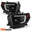 For 2014-2021 Tundra Limited SR SR5 Built-In LED Tube Projector Black Headlights