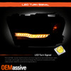 For 19-22 RAM 1500 Halogen Black Headlights LED High&Low Beam+Sequential Signal