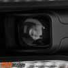 For 19-22 RAM 1500 Halogen Black Headlights LED High&Low Beam+Sequential Signal
