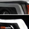 For 16-22 Tacoma TRD Projector DRL Black Smoked Headlights LED Sequential Signal