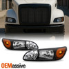Fit 2005-2015 Peterbilt 325 384 386 330 335 337 340 348 382 Black Headlights