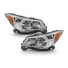 Fit 2014-16 Subaru Forester OE Halogen Style Chrome Headlights - Left + Right