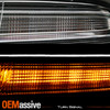 For 15-21 Dodge Charger HID/Xenon Projector LED Black Headlights Pair w/o Logo