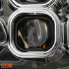 For 14-21 Toyota Tundra Limited SR SR5 LED Quad Projector Chrome Headlights Pair