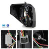 For 10-22 Toyota 4Runner LED Tube Running Smoke Tail Lights w/ Sequential Signal