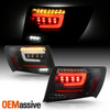 For 08-11 Subaru Impreza WRX Sedan [Full LED] Running Tube Black Tail Light Pair