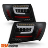 For 08-11 Subaru Impreza WRX Sedan [Full LED] Running Tube Black Tail Light Pair