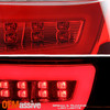 For 08-11 Subaru Impreza WRX Sedan [Full LED] Running Tube Red Tail Lights Pair