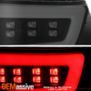 For 08-11 Subaru Impreza WRX Sedan [Full LED] Running Tube Black Smoke TailLight