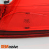 For 2016-2018 Sentra Sedan Chrome Red Clear Tail Brake Lights Outer Pair LH+RH