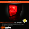Fit 2016-2021 Nissan Titan LED Light Tube Tail Brake Lamps - Red Smoke
