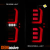 For 2019-2024 GMC Siera 1500 2500HD 3500HD [Non-LED] Tube LED Black Tail Lights