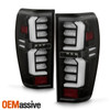 For 2019-2024 GMC Siera 1500 2500HD 3500HD Tube Full LED Black Tail Lights Pair