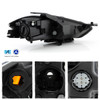 For 2013-2016 Dodge Dart [Halogen Type] Projector Headlights Pair w/Chrome Bezel