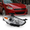 For 2013-2016 Dodge Dart Halogen Type Projector Headlamp Passenger +Chrome Bezel