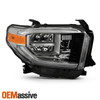 For 2018-2020 Toyota Tundra Pickup Tube Bar LED Smoked Chrome Headlamp Passenger