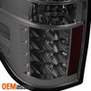 For 09-14 Ford F150 [Full LED] Projector Black Headlight+Chrome Smoke Tail Light