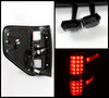 For 2009-2014 Ford F150 Full LED Projector Black Headlights+Red Smoked Tail Lamp