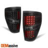 For 2009-2014 Ford F150 [Full LED] Projector Headlight+LED Black Smoke TailLight