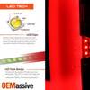 For 2016-2022 Toyota Tacoma Black Tail Light Pair Full LED Signal C-Tube Parking
