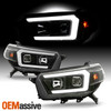 For 2010-2013 Toyota 4Runner Projector LED DRL Headlights Housing - Black