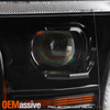 For 18-20 F150 LED Projector Black Headlights w/Sequential Signal Amber Parking