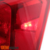 For 2014-2020 Chevy Impala Chrome Red Tail Lights Outer Pair Driver + Passenger