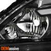 For 2003-2007 Honda Accord LED Tube DRL Parking Halogen Black Headlights Pair