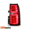 For 15-20 Chevy Suburban Tahoe LED Running Chrome Red Tail Light Outer Passenger