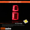 For 15-20 Chevy Suburban Tahoe LED Running Chrome Red Tail Light Outer Passenger