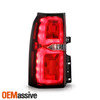 For 2015-2020 Chevy Suburban Tahoe LED Running Chrome Red TailLight Outer Driver