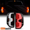 For 2014-2021 Toyota Tundra Tube Bar [Full LED] Black Tail Light Brake Lamp Pair