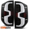 For 2014-2021 Toyota Tundra Tube Bar [Full LED] Black Tail Light Brake Lamp Pair