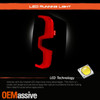 For 2014-2021 Toyota Tundra Tube Bar [Full LED] Black Tail Light Brake Lamp Pair