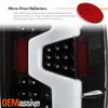 For 2014-2021 Toyota Tundra Tube Bar [Full LED] Black Tail Light Brake Lamp Pair