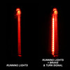 For 2013-2017 Cadillac XTS [LED Bar] Running Brake Turn Signal Tail Lights Pair