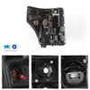 For 11-16 Ford F250/F350 Super Duty LED Parking C-Tube Projector Black Headlight