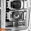 For 11-16 Ford F250/F350 Super Duty LED Parking C-Tube Projector Chrome Headlamp