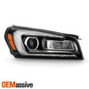 For 2013-2016 GMC Acadia HID/Xenon LED Tube Projector Black Headlight Passenger