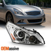 For 10-13 G37 / 11-12 G25 4Door [HID/Xenon] Projector Chrome Headlight Passenger