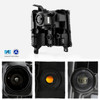For 2016-2018 Chevy Silverado 1500 [HID/Xenon] Projector Black Headlights Pair