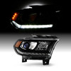 For 2016-2020 Dodge Durango Halogen Black Projector Headlamp Passenger w/LED DRL