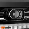 For 2016-2018 Chevy Silverado 1500 FULL-LED Projector Beam Black Headlights Pair