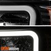 For 2010-2013 Toyota 4Runner C-Tube Bar Black Headlights Pair Left+Right 10-13