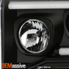 For 05-07 Ford F-250 350 450 550 Super Duty LED Projector Headlights - Black