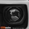 For 05-07 Ford F-250 350 450 550 Super Duty LED Projector Headlights - Black