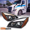 Fit 18-23 Freightliner Cascadia OE Full-LED Headlights Housing - Pair Assembly