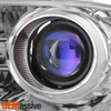 Fit 2013-2015 Ram OE Projector LED DRL Headlights Pair Housing Chrome Assembly