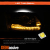 Fit 2013-2015 Ram OE Projector LED DRL Headlights Pair Housing Black Assembly